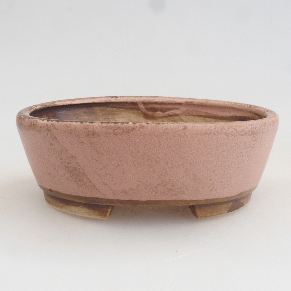 Ceramic bonsai bowl 9,5 x 8 x 3 cm, color pink