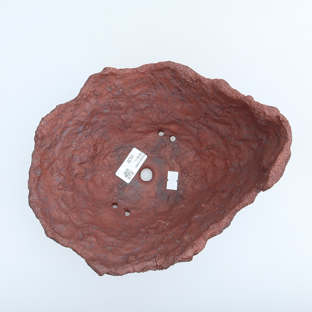 Ceramic Shell, 23 x 20 x 16.5 cm, brown