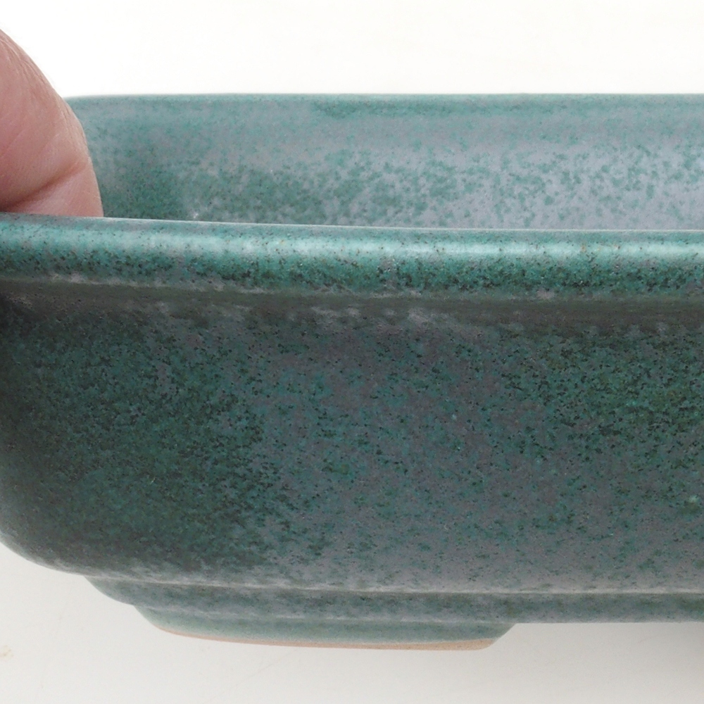 Bonsai bowl H09 - 30 x 23 x 7.5 cm. - green