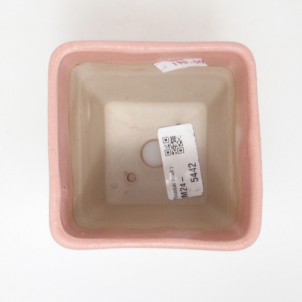 Ceramic bonsai bowl 8,5 x 8,5 x 11 cm, color pink