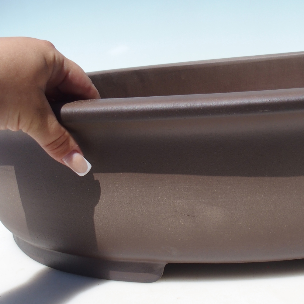 Bowl 62,5 x 48,5 x 14,5 cm brown - PERSONAL COLLECTION OR PALLET TRANSPORT ONLY