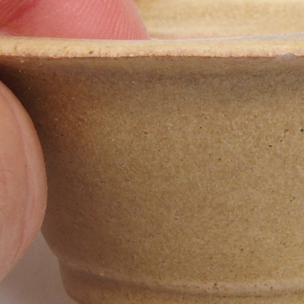 Mini bonsai bowl 7 x 7 x 2,5 cm, color brown