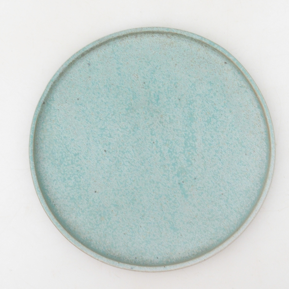 Bonsai bowl round D7-S - 16 x 16 x 1 cm - green