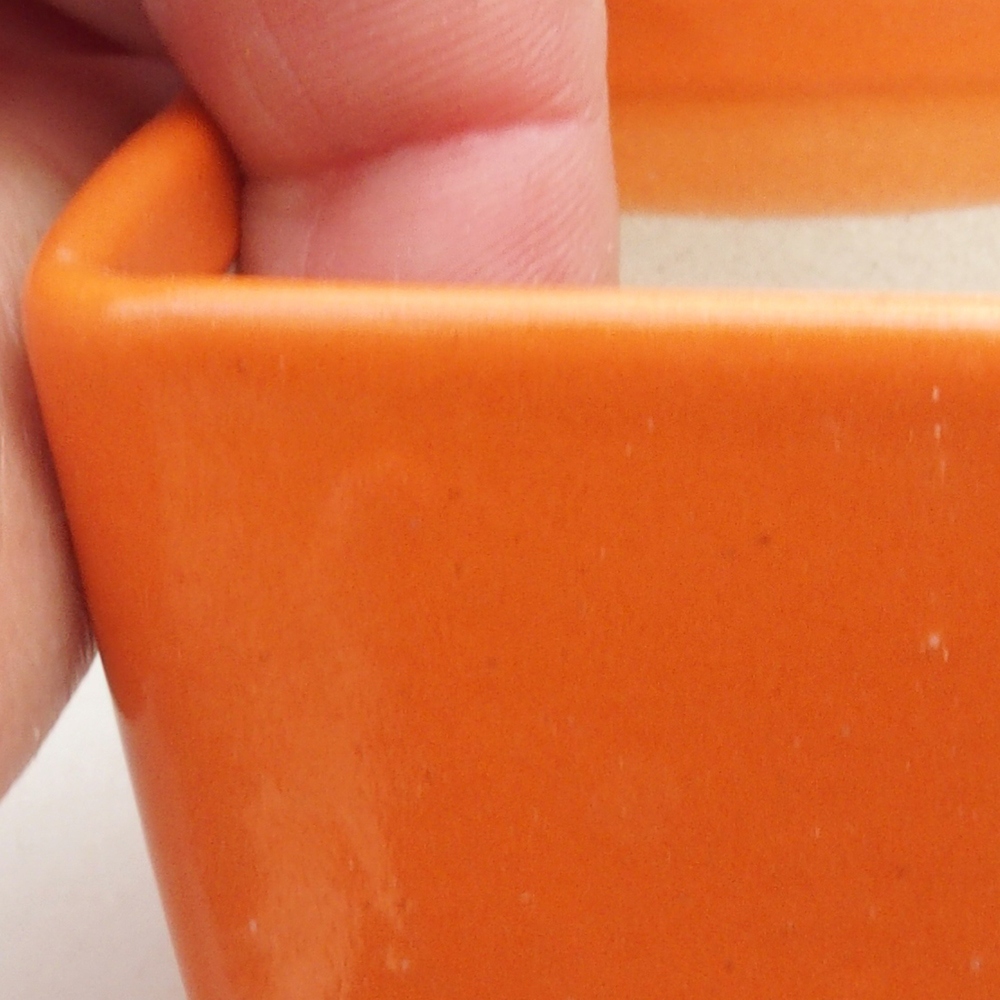 Mini bonsai bowl 5,5 x 5,5 x 4,5 cm, color orange