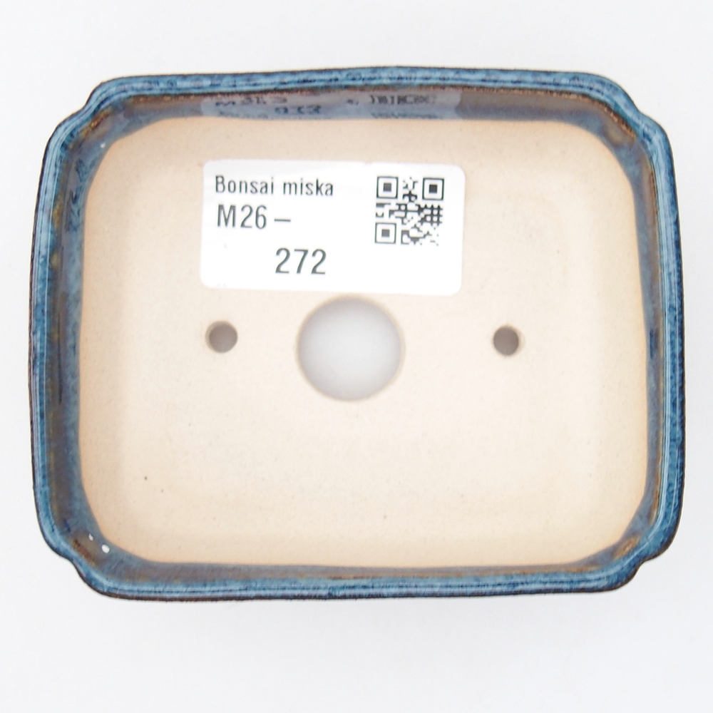Mini bonsai bowl 9 x 7 x 3 cm, blue