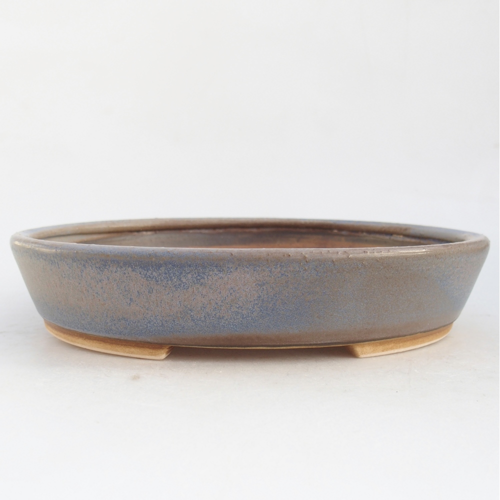 Ceramic bonsai bowl 23 x 20 x 4,5 cm, colour blue