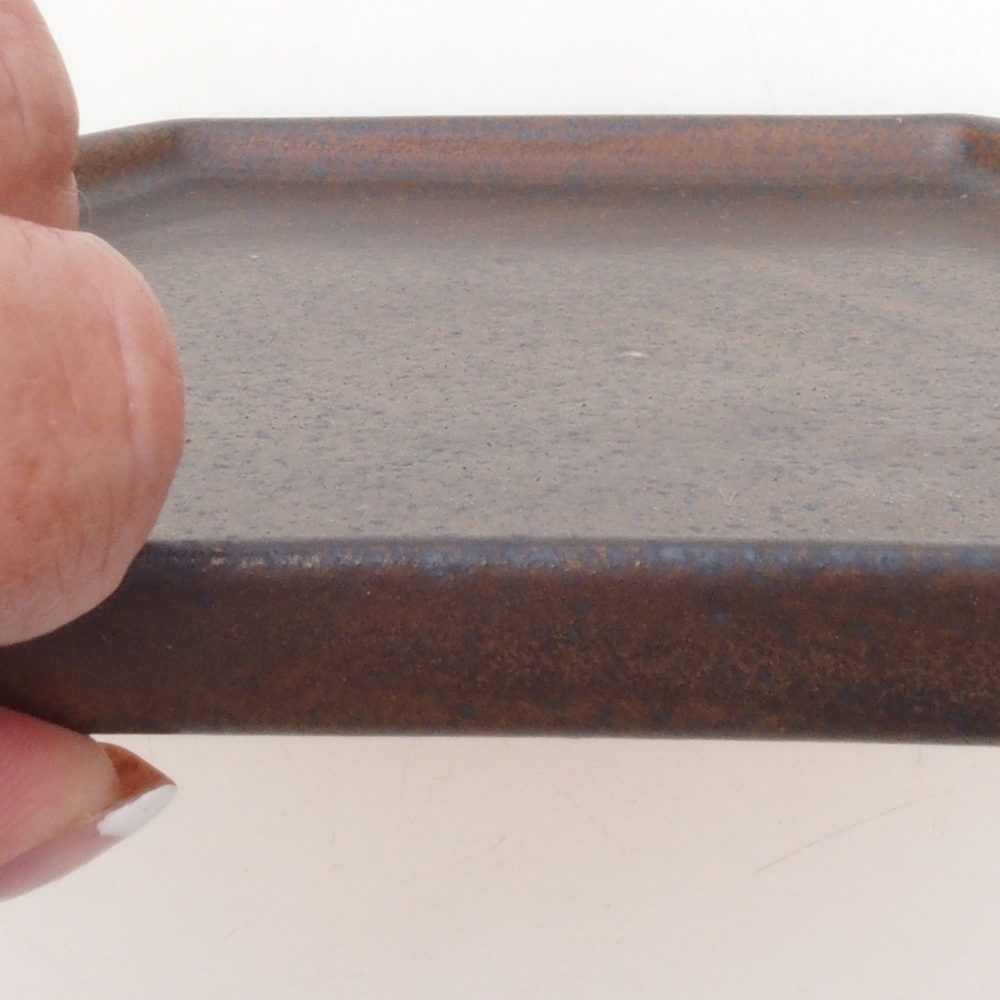 Ceramic bowl H53 -18.5 x 17 x 1 cm - brown