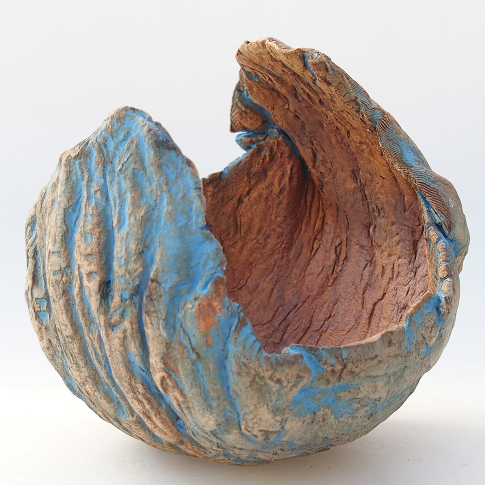 Ceramic Shell 10 x 8,5 x 10 cm , yellow