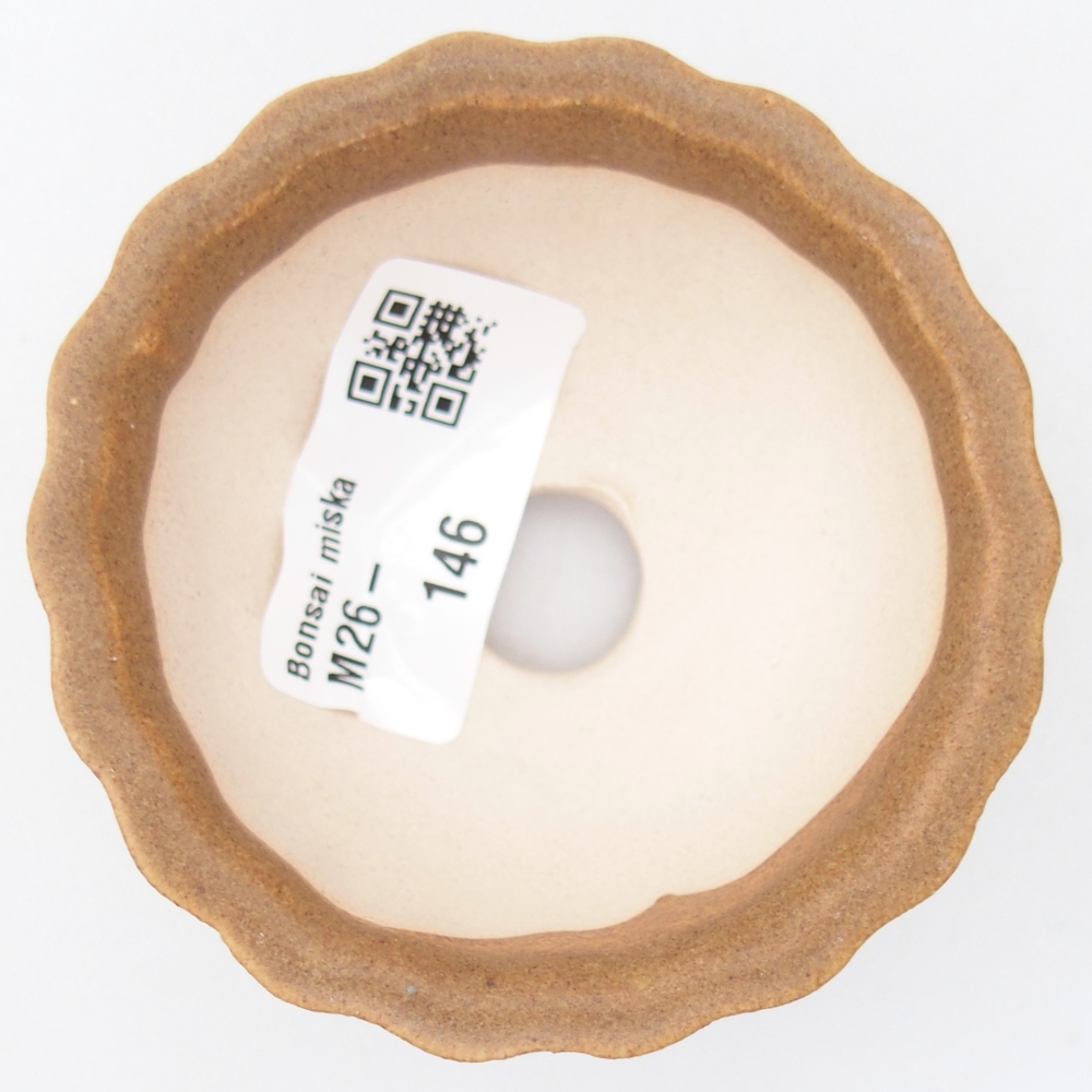 Mini bonsai bowl 7,5 x 7,5 x 3,5 cm, brown