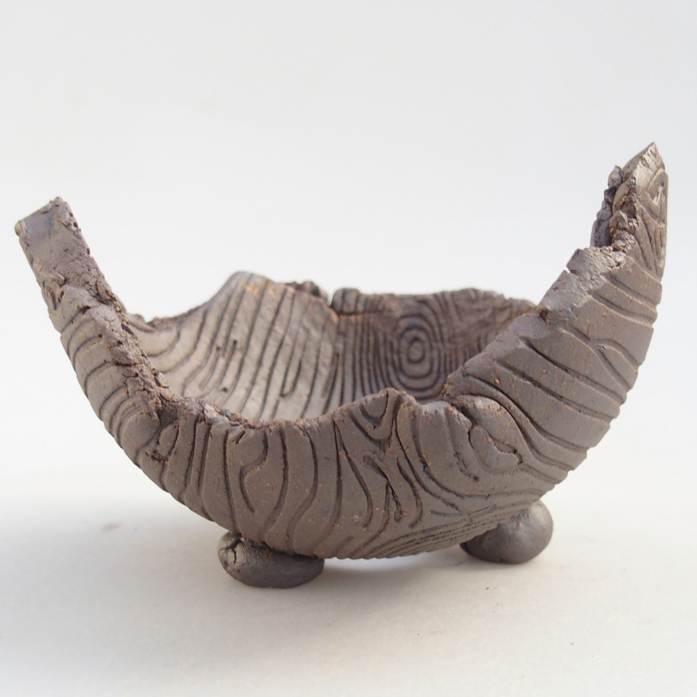 Ceramic Shell 10 x 10 x 7,5 cm , metallic colour