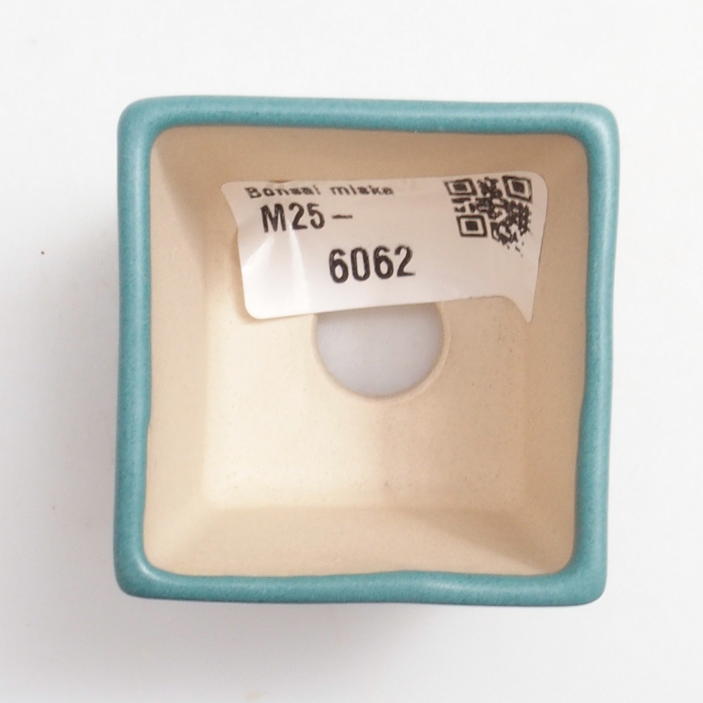Ceramic bonsai bowl 4,5 x 4,5 x 5 cm, color blue