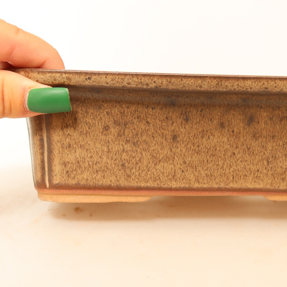 Ceramic Bowl, 20 x 15.5 x 5.5 cm, brown