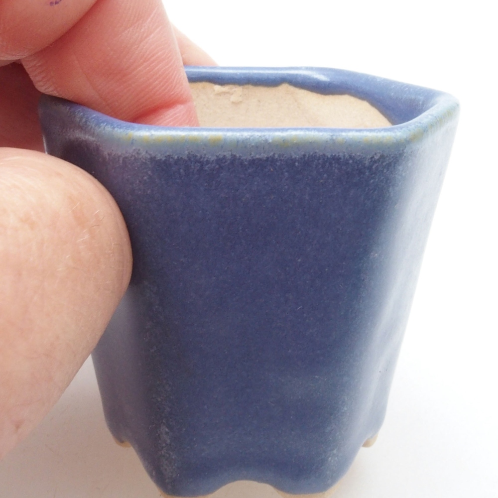 Mini bonsai bowl 5 x 5 x 5 cm, color blue