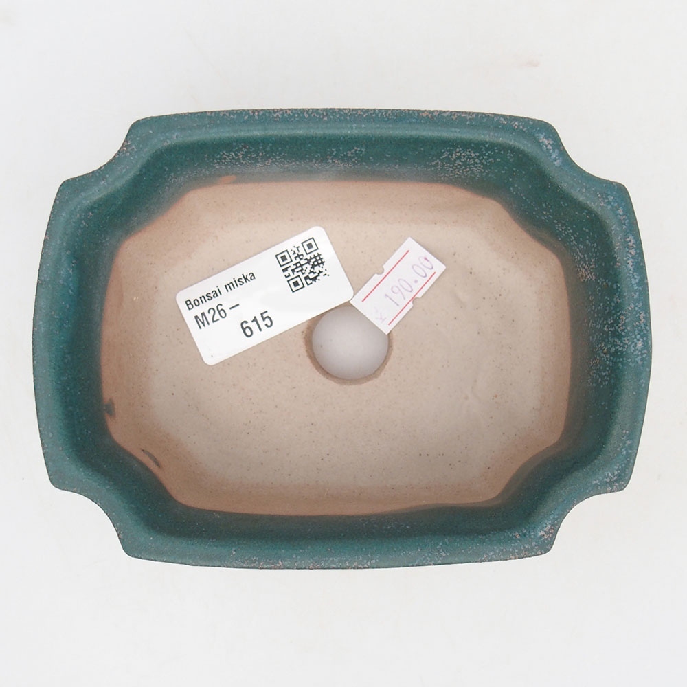 Ceramic bonsai bowl 12,5 x 9 x 5,5 cm, colour blue