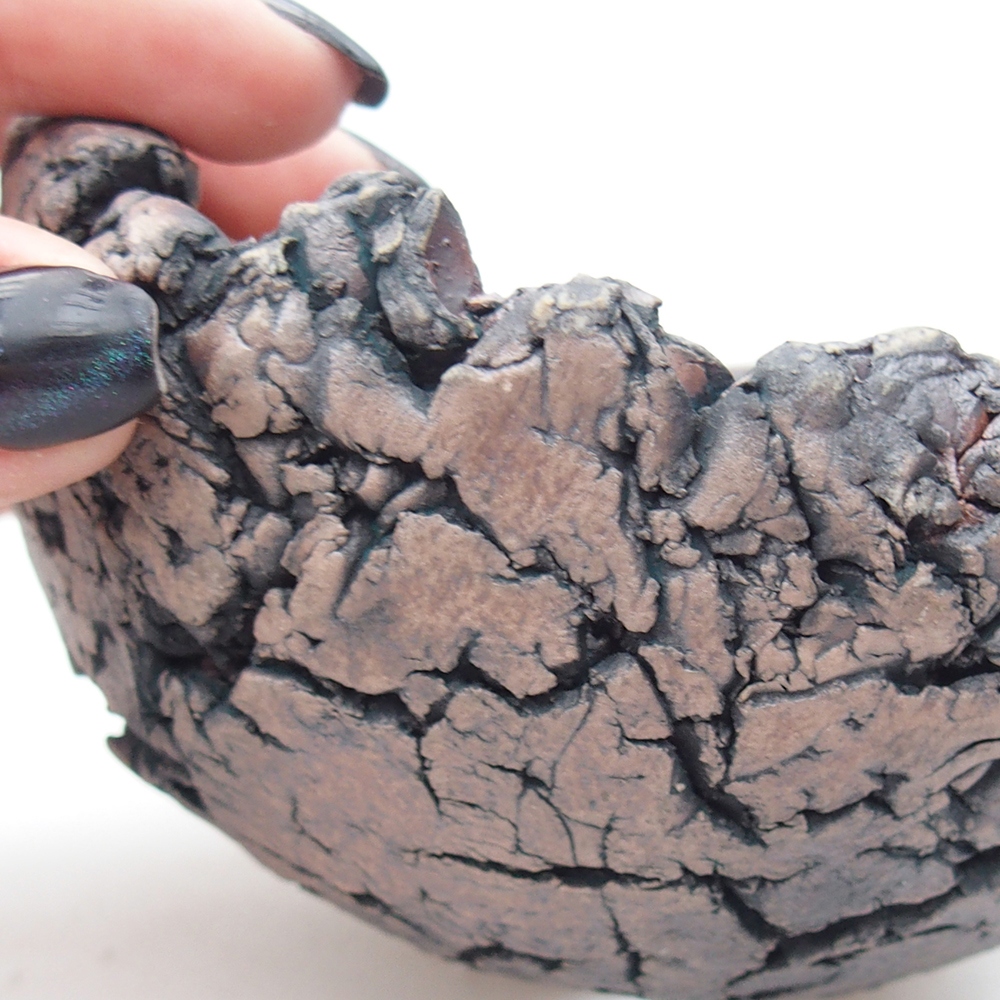 Ceramic Shell 11 x 10,5 x 7 cm , colour green