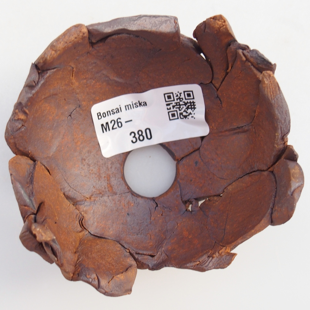 Ceramic shell 8,5 x 8,5 x 5,5 cm , colour brown