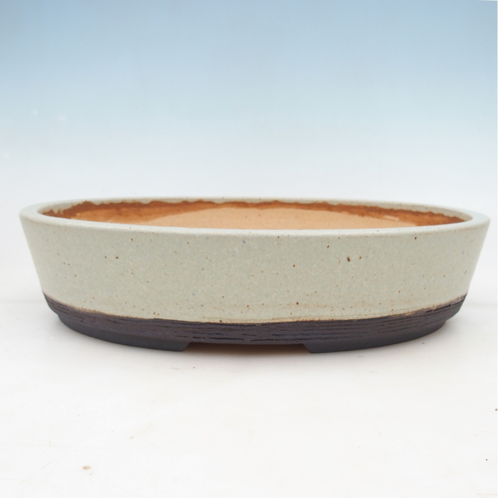 Bonsai bowl 32,5 x 25,5 x 7,5 cm , colour green