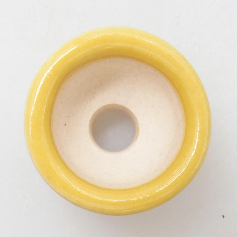 Mini bonsai bowl 2 x 2 x 1.5 cm, color yellow