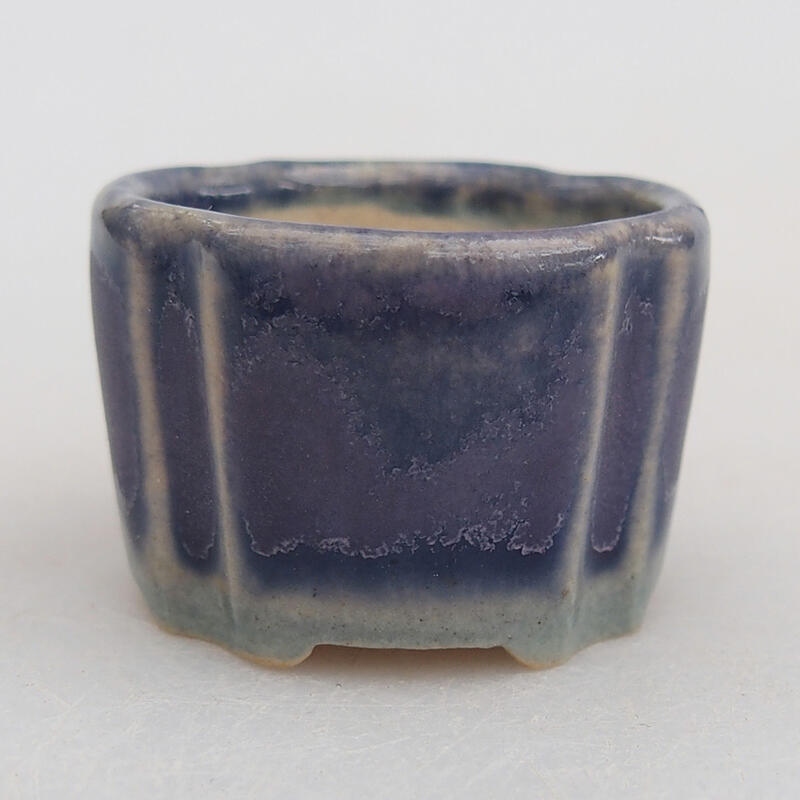 Mini bonsai bowl 3.5 x 3.5 x 2.5 cm, color purple