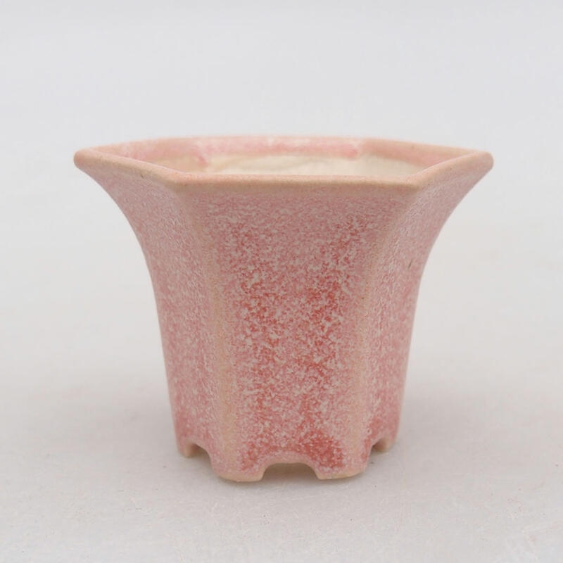 Mini bonsai bowl 4.5 x 4 x 3.5 cm, color pink