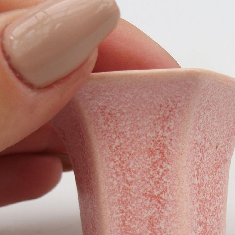 Mini bonsai bowl 4.5 x 4 x 3.5 cm, color pink