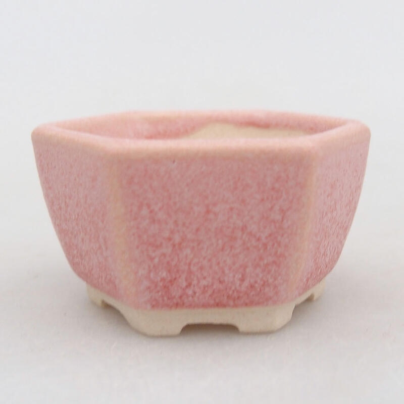 Mini bonsai bowl 4 x 3.5 x 2.5 cm, color pink