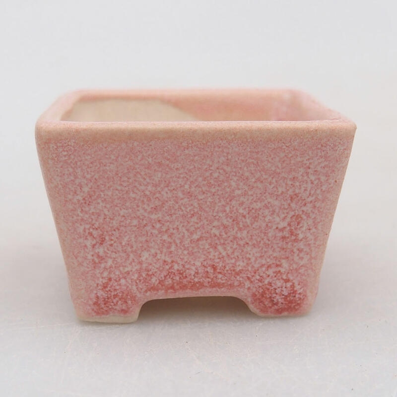 Mini bonsai bowl 4 x 4 x 2.5 cm, color pink