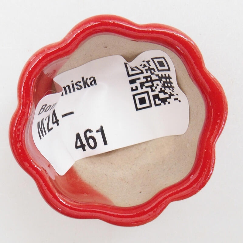 Mini bonsai bowl 4 x 4 x 2 cm, color red