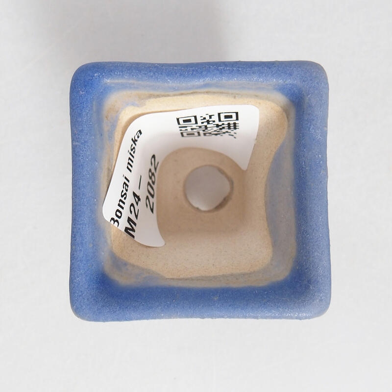 Mini bonsai bowl 4 x 4 x 3.5 cm, color blue