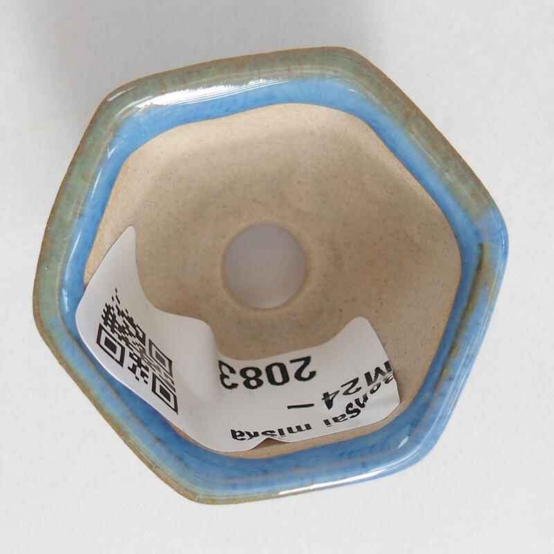 Mini bonsai bowl 4 x 4 x 3 cm, color blue