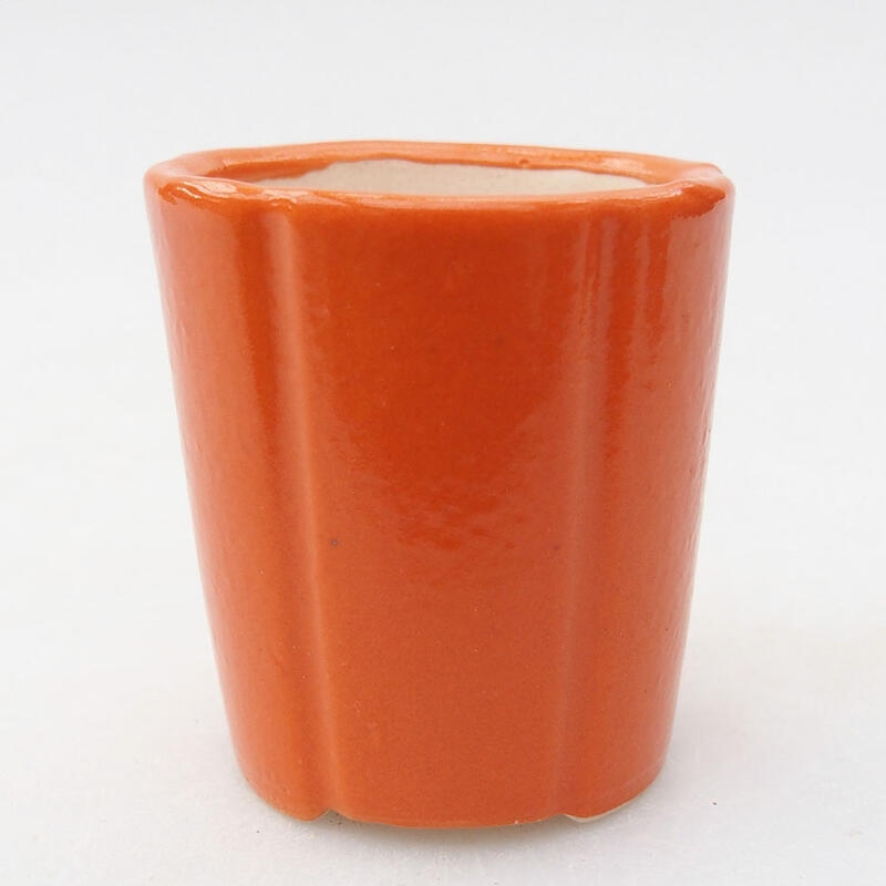 Mini bonsai bowl 4 x 4 x 4.5 cm, color orange