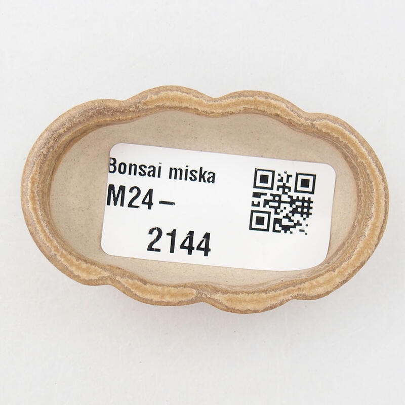 Mini bonsai bowl 5.5 x 3.5 x 1.5 cm, color brown