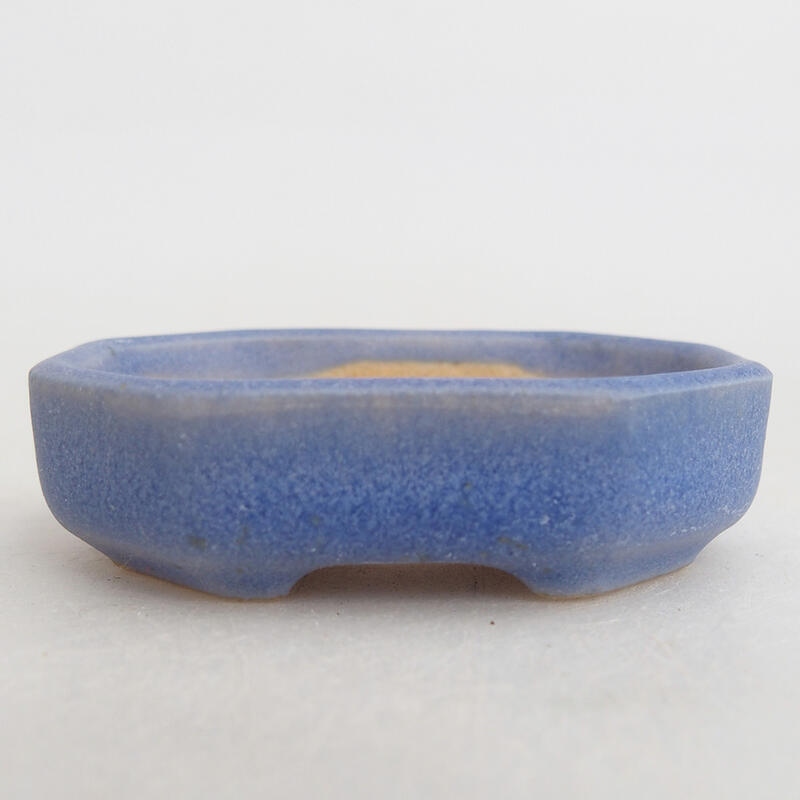 Mini bonsai bowl 5.5 x 4.5 x 1.5 cm, color blue