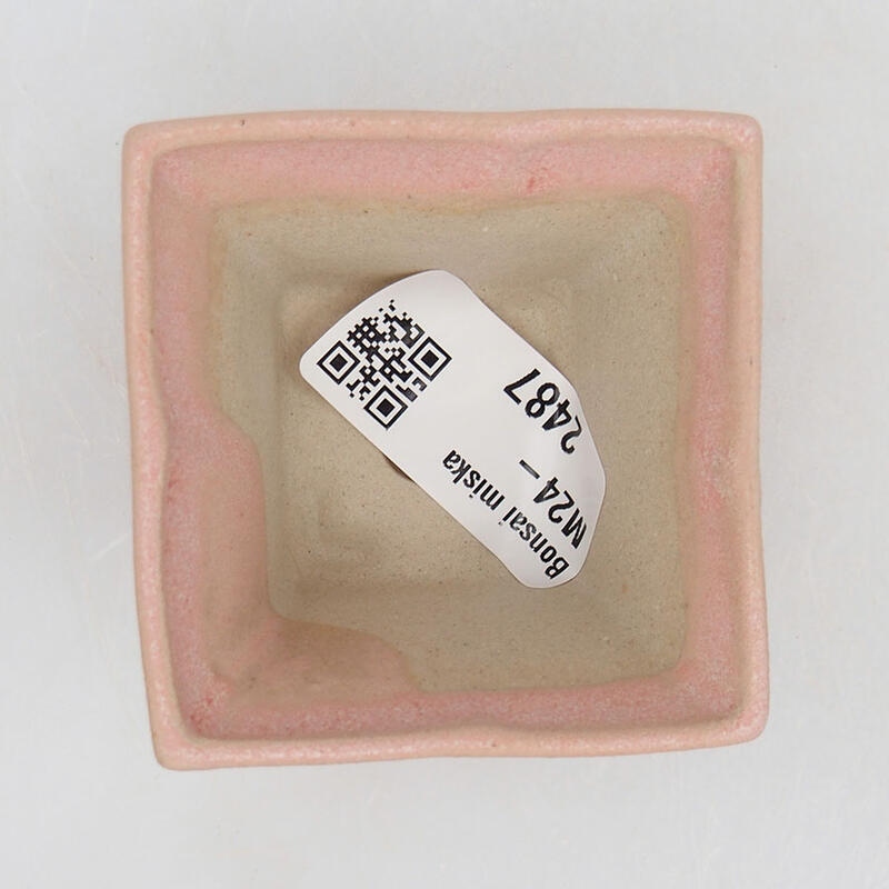 Mini bonsai bowl 5.5 x 5.5 x 3.5 cm, color pink