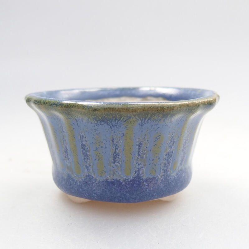 Mini bonsai bowl 5.5 x 5.5 x 3 cm, color blue