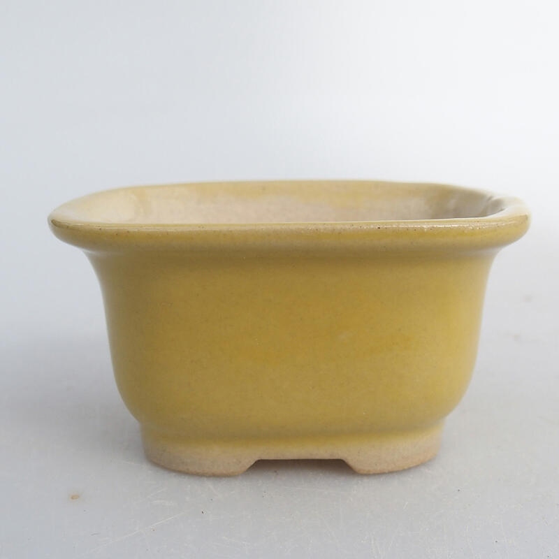 Mini bonsai bowl 6 x 5 x 3 cm, color yellow
