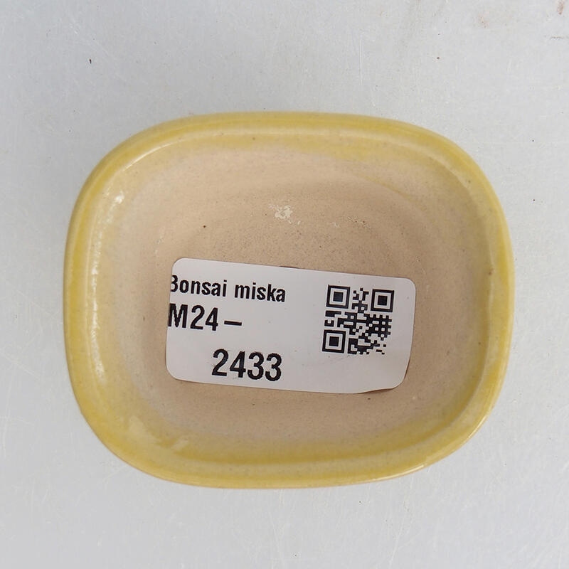 Mini bonsai bowl 6 x 5 x 3 cm, color yellow