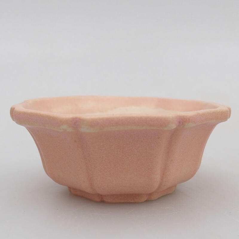 Mini bonsai bowl 6 x 6 x 2.5 cm, color pink