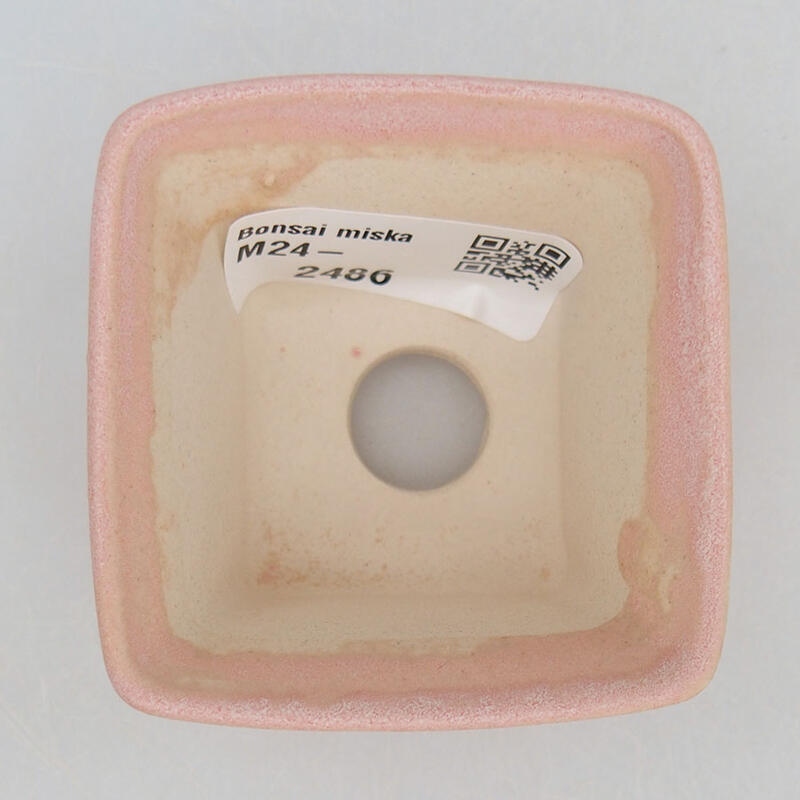 Mini bonsai bowl 6 x 6 x 4 cm, color pink