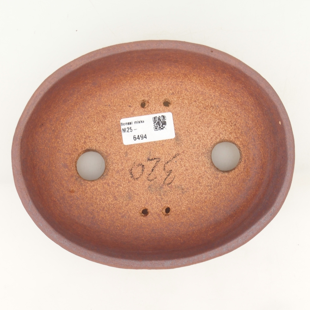 Bonsai bowl 19,5 x 16 x 6 cm , metal colour