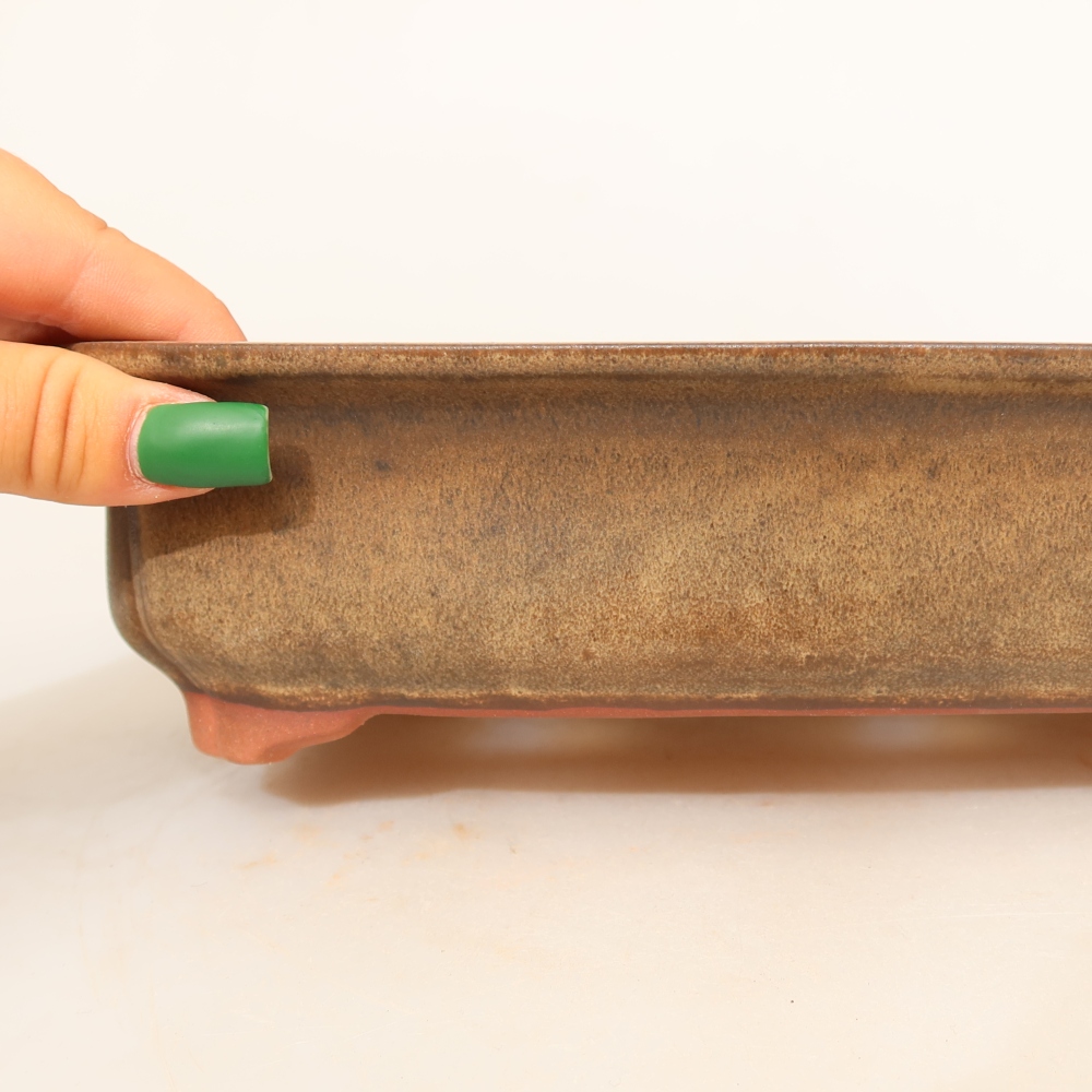 Ceramic Bowl, 24 x 17 x 6 cm, brown