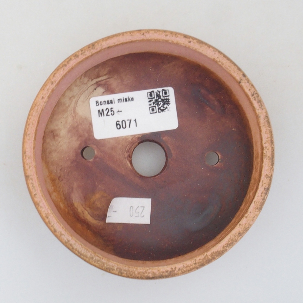 Ceramic bonsai bowl 10,5 x 10,5 x 4,5 cm, color pink