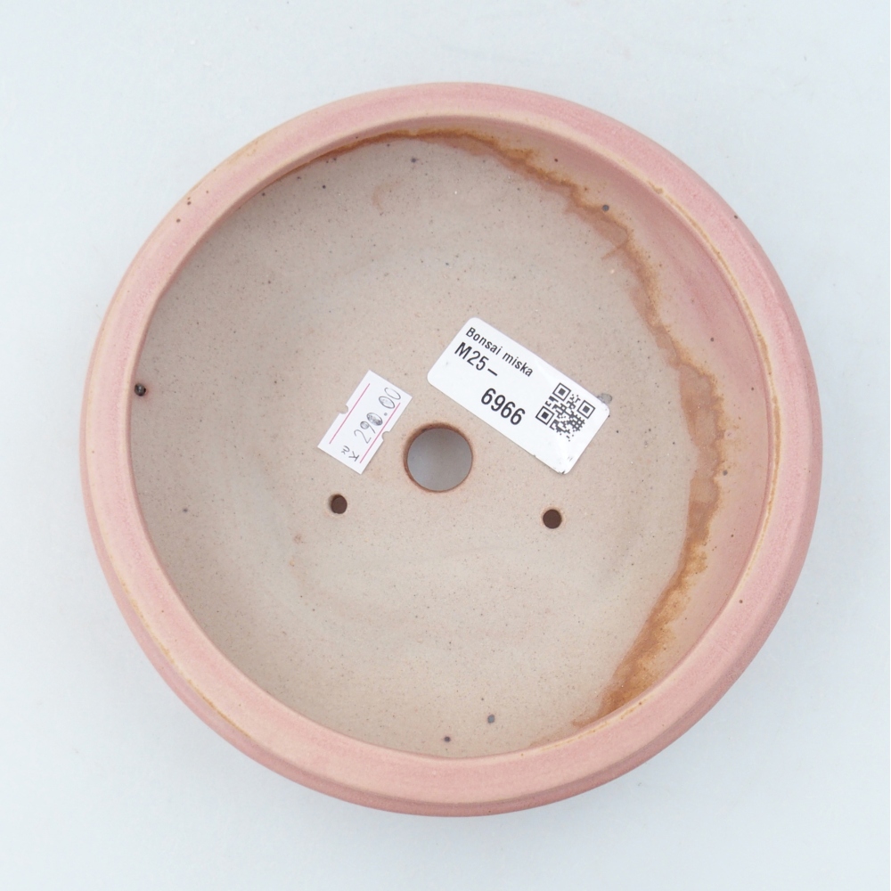 Ceramic bonsai bowl 15 x 15 x 5 cm, pink
