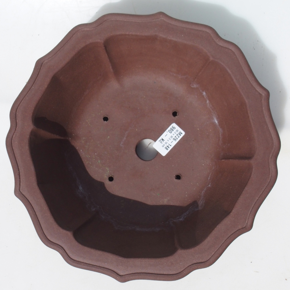 Bonsai bowl 30,5 x 30,5 x 10 cm - brown