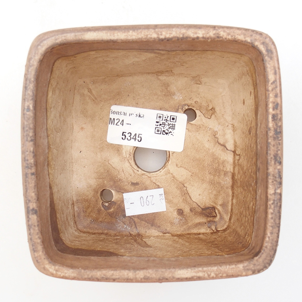 Ceramic bonsai bowl 10,5 x 10,5 x 7 cm, color pink