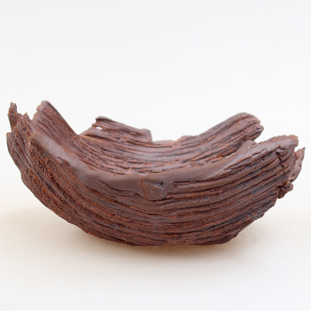 Ceramic Shell  15 x 13 x 6.5 cm, brown