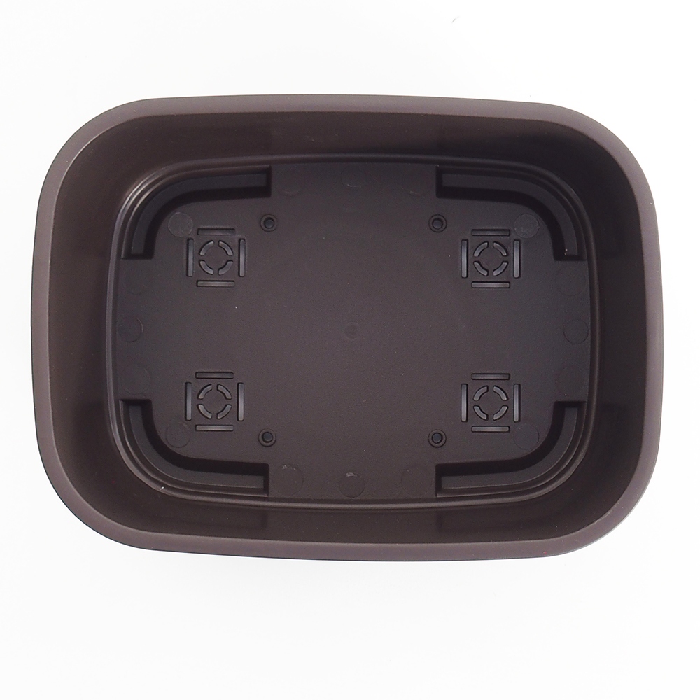 Plastic bowl MP-23 - 21 x 15 x 8 cm brown