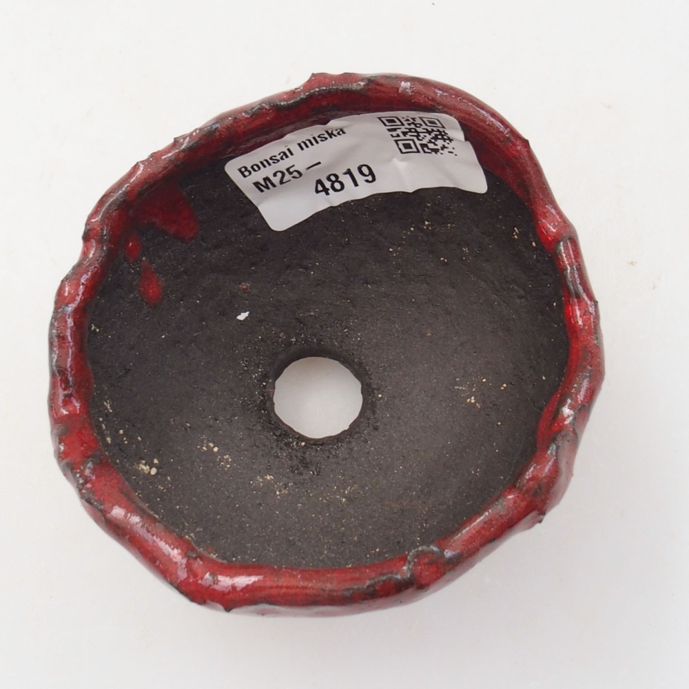 Ceramic shell 7 x 6,5 x 5 cm, color red