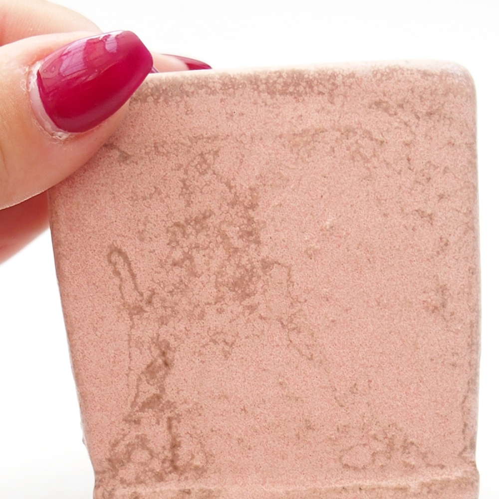 Ceramic bonsai bowl 6,5 x 6,5 x 7 cm, color pink