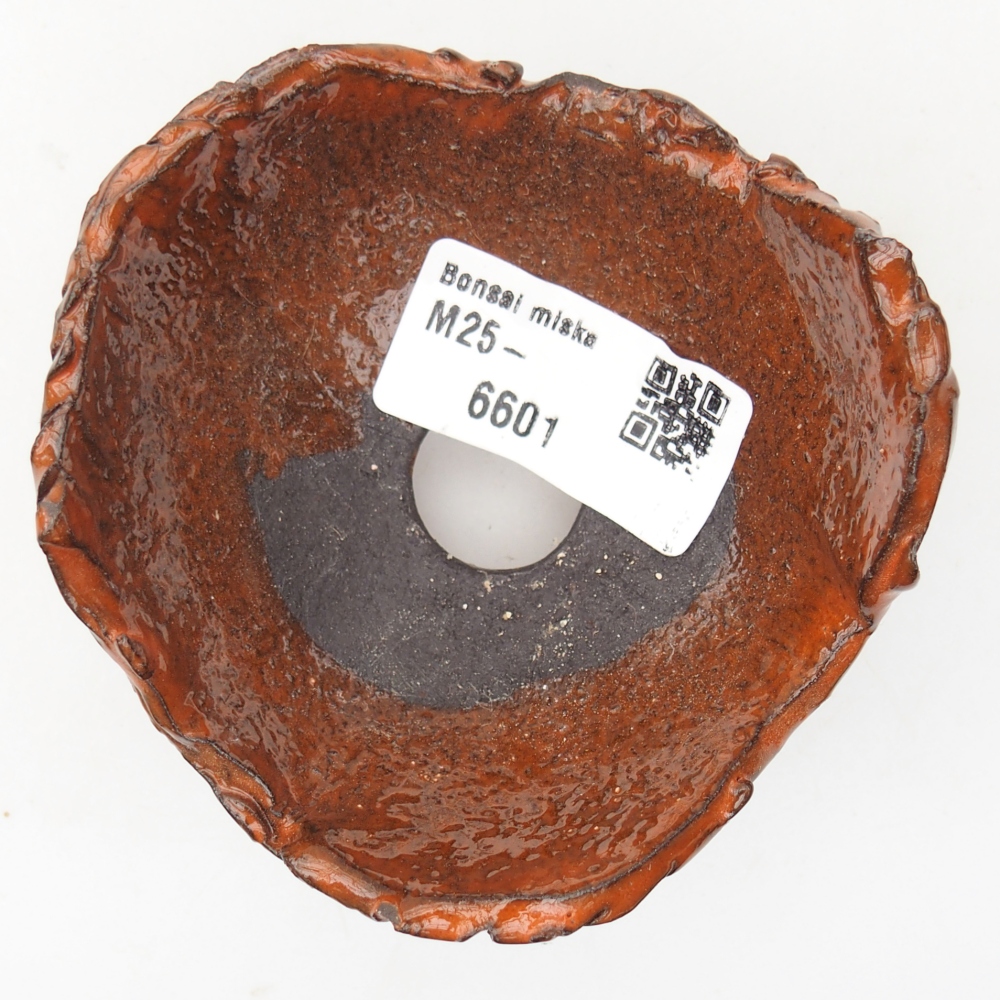 Ceramic Shell 8,5 x 8,5 x 5 cm , colour orange